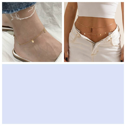 Buy Center Transparent Rhinestone Waist Chain - Stylish Body Jewelry - Buy Center