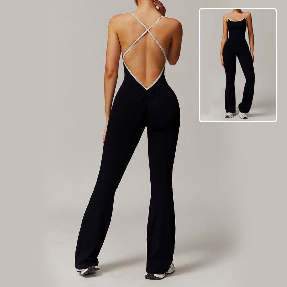 Solid Beauty Long Pants Jumpsuit - Stylish Breathable Bodysuit for Women - Buy Center