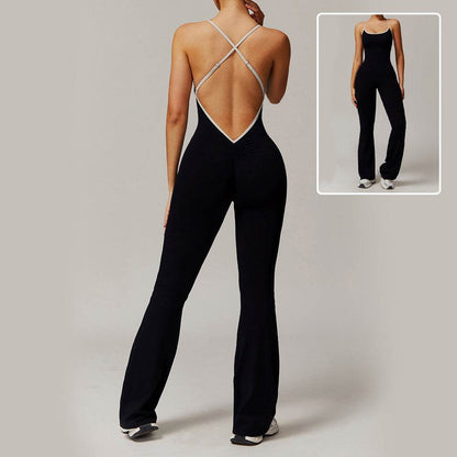 Solid Beauty Long Pants Jumpsuit - Stylish Breathable Bodysuit for Women - Buy Center