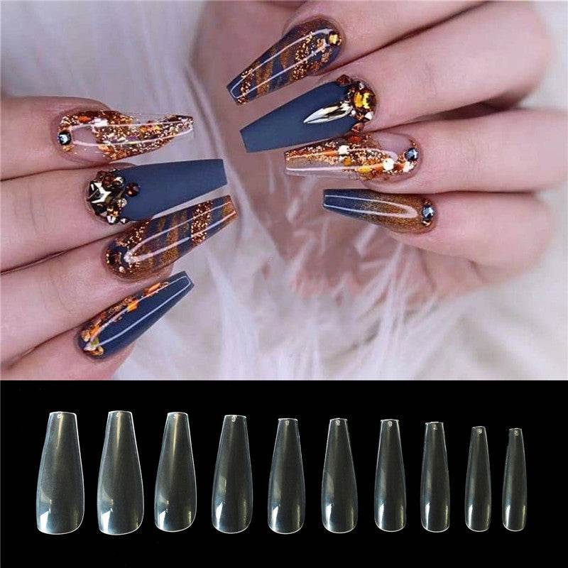500 Transparent Ballet Fake Nails - High-Quality Acrylic for Nail Art - Buy Center