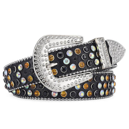 Men Women Alloy Punk Rock Rivet Belt - Stylish & Durable Fashion Accessory - Buy Center