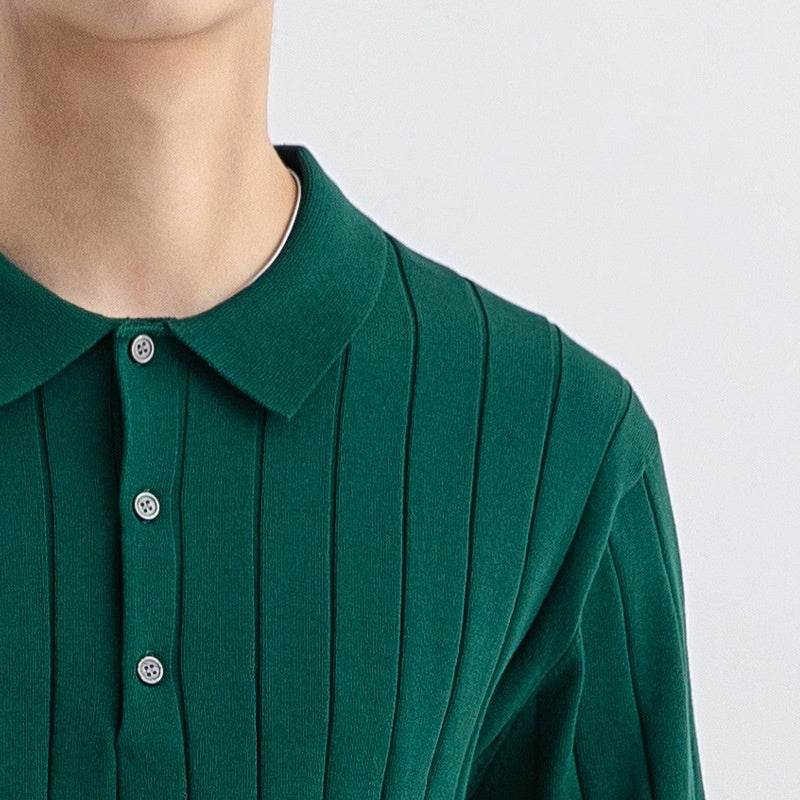 Men's Summer Casual Sweater - Breathable Short Sleeve in Solid Colors - Buy Center