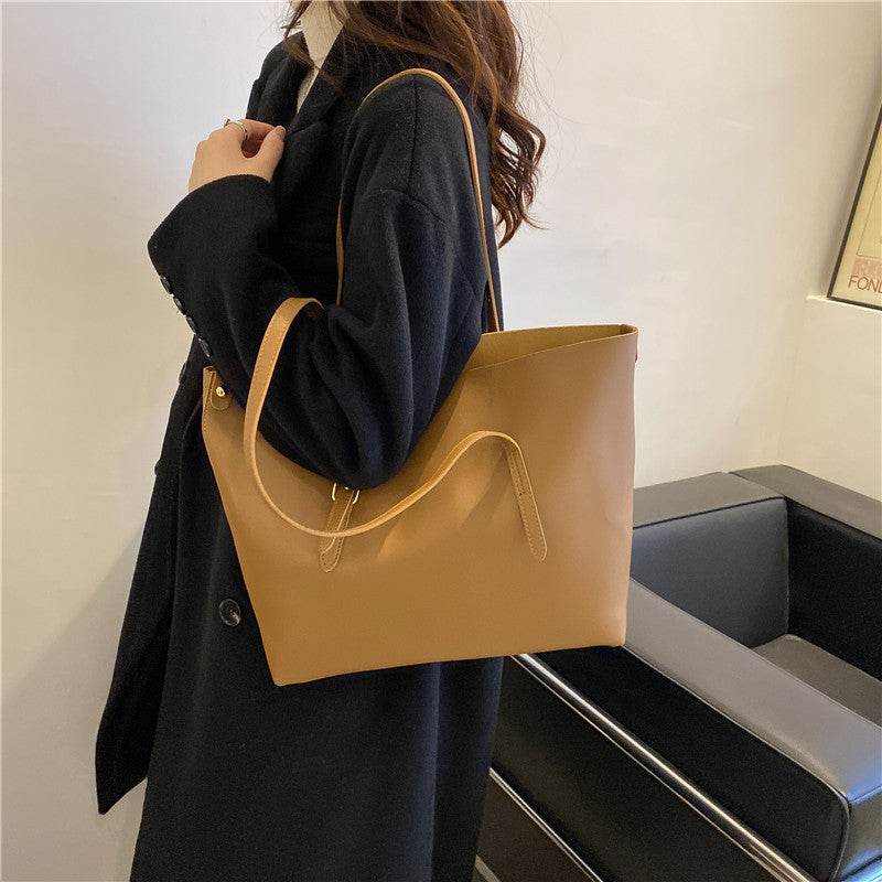 Vintage One-Shoulder Commuter Bag - Trendy Tote for Autumn & Winter - Buy Center