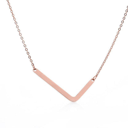 Fabulous Rose Gold Initial Letter Pendant Necklace - Premium K-Gold Design - Buy Center