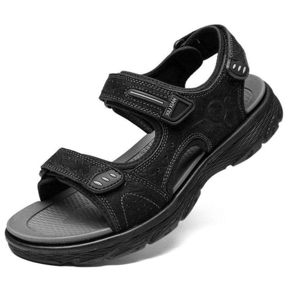 Men's Leather Sandals - Premium Summer Beach Shoes for Outdoor Leisure - Buy Center