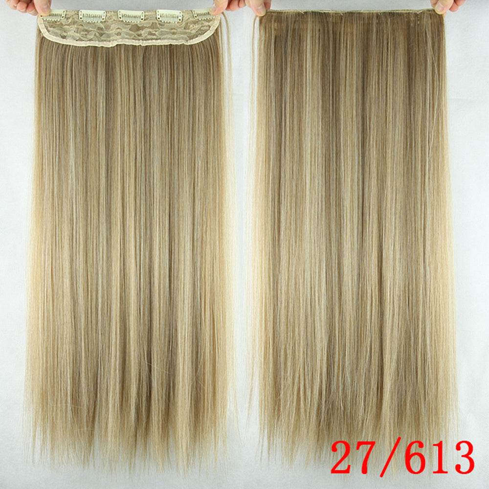 One-Piece Clip-In Hair Wig - 60cm Natural Look, Easy Clip Application - Buy Center