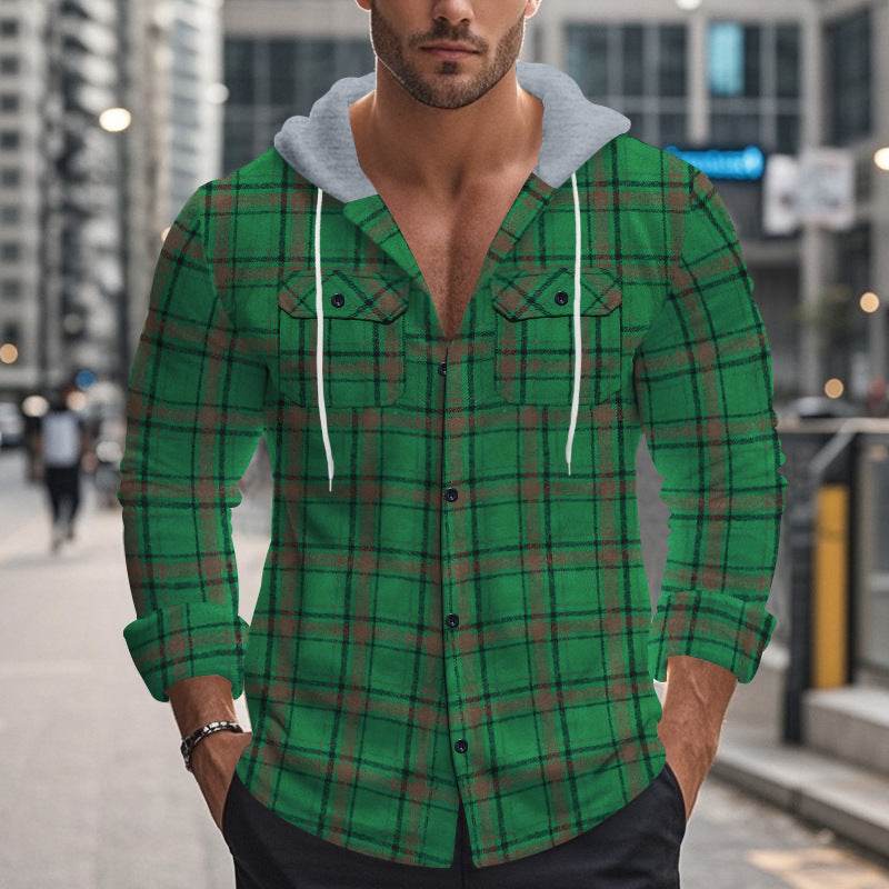 Buycenter Men's Plaid Shirt - Retro Fashion for Autumn & Winter 2025 - Buy Center