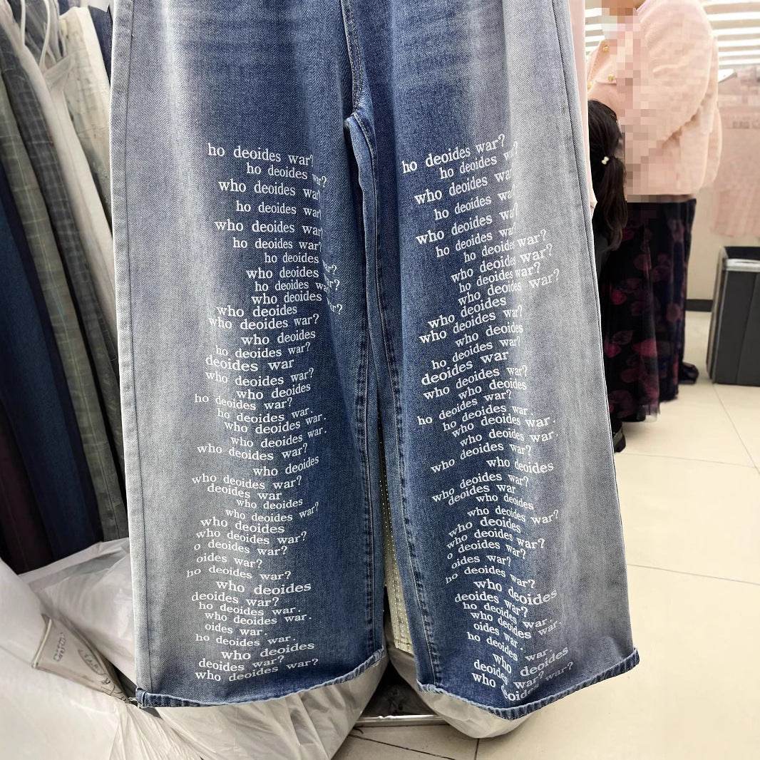 Buycenter Shadow Washed Slim Fit Jeans - Wide Leg Fashion for Women - Buy Center