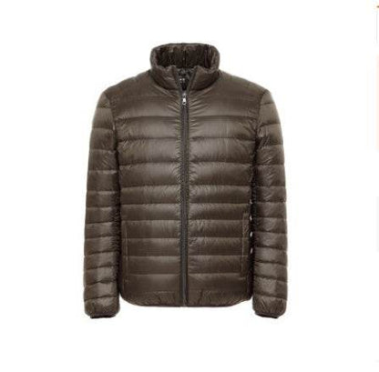 Buycenter Men's Light Down Jacket - Warm Stand Collar Winter Style - Buy Center