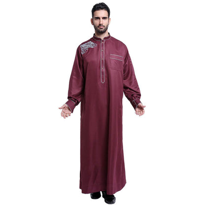 Stylish Arab Men's Robe - Comfortable Polyester Fabric for Any Occasion - Buy Center