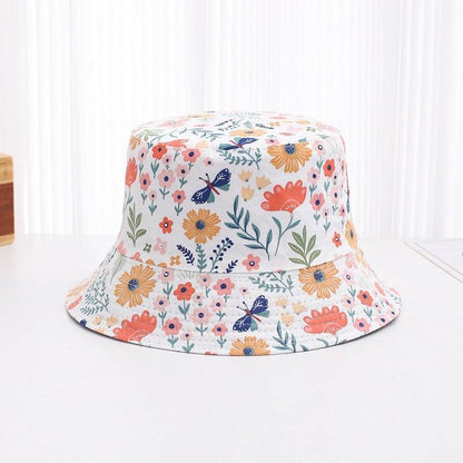Cute Children's Printed Sunscreen Hat - Stylish Cotton Fedora for UV Protection - Buy Center
