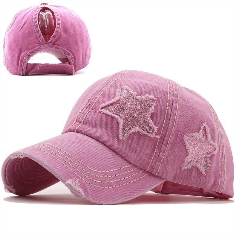 Buycenter Washed Pentagram Baseball Cap - Adjustable & Breathable for All - Buy Center