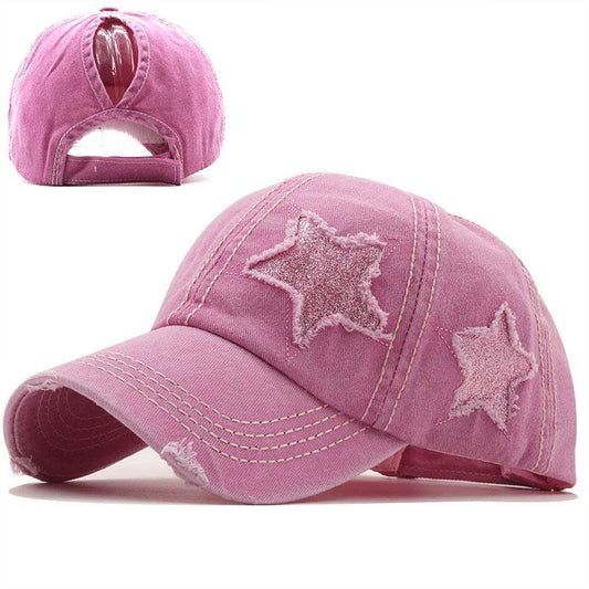 Buycenter Washed Pentagram Baseball Cap - Adjustable & Breathable for All - Buy Center