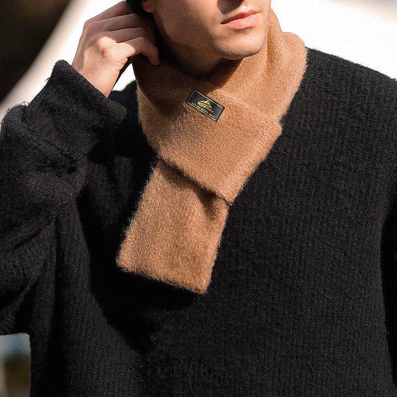 Men's Casual Padded Warm Scarf - Trendy Camel Outdoor Accessory - Buy Center