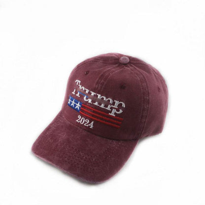 2024 American Election Baseball Cap - Washed Cotton Truck Driver Hat - Buy Center