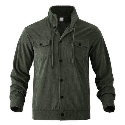 Buycenter Men's Corduroy Jacket - Trendy Turn-down Collar for Any Season - Buy Center