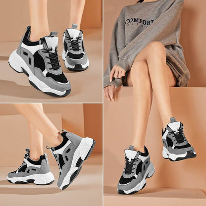 Buycenter Women's Hidden Heel Platform Pumps - Casual Wedge Flats - Buy Center