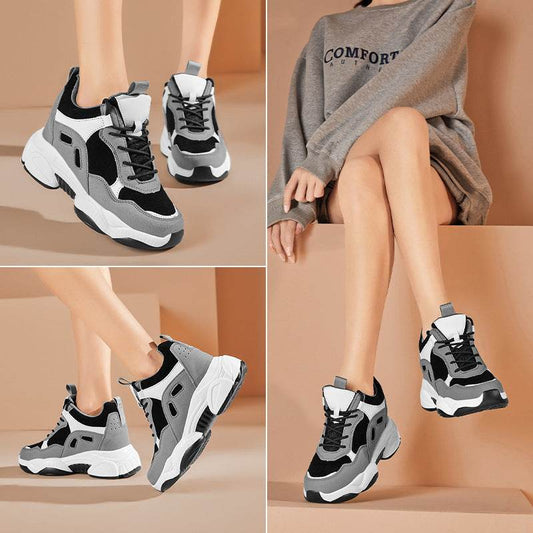 Buycenter Women's Hidden Heel Platform Pumps - Casual Wedge Flats - Buy Center