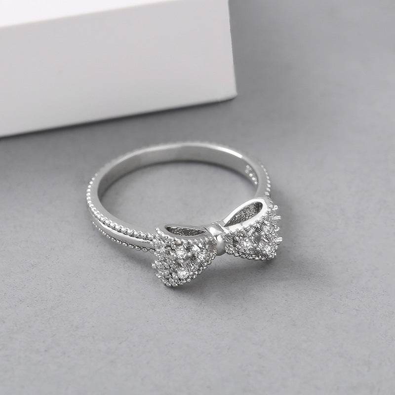 Versatile Bowknot Ring - Stylish European & American Design for Girls - Buy Center