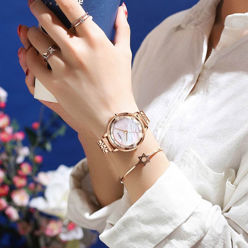Women's Rhinestone Quartz Watch - 30M Waterproof, Elegant Design 2025 - Buy Center