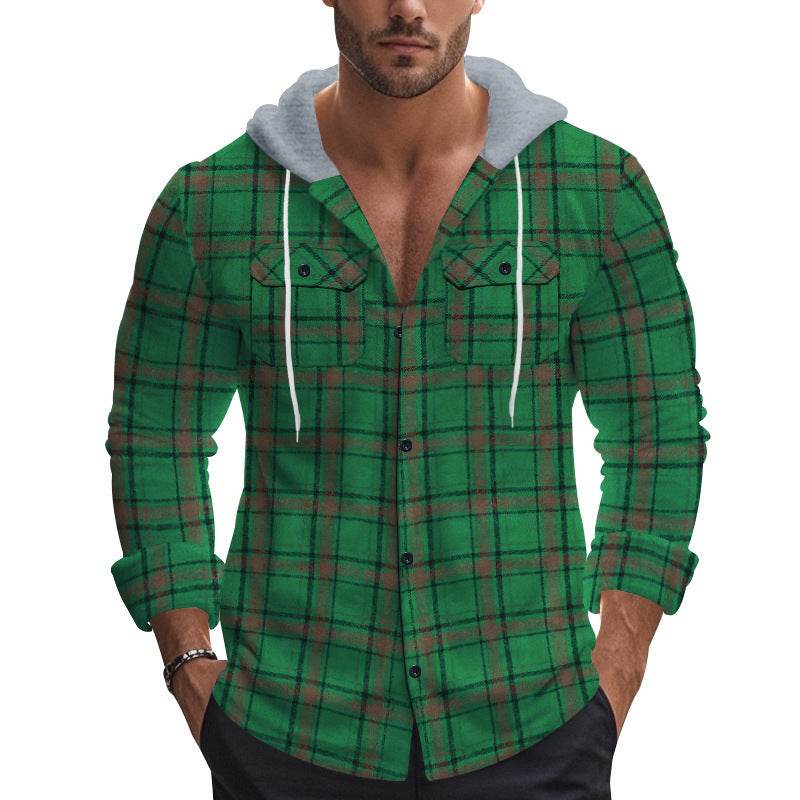 Buycenter Men's Plaid Shirt - Retro Fashion for Autumn & Winter 2025 - Buy Center