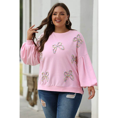 Winter Loose Crew Neck Pullover Sweatshirt - Trendy Lantern Sleeve Style - Buy Center