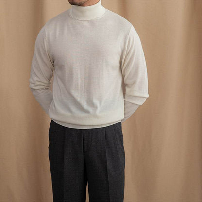 Buycenter British Wool Turtleneck Sweater - Slim Fit, Warm & Trendy - Buy Center