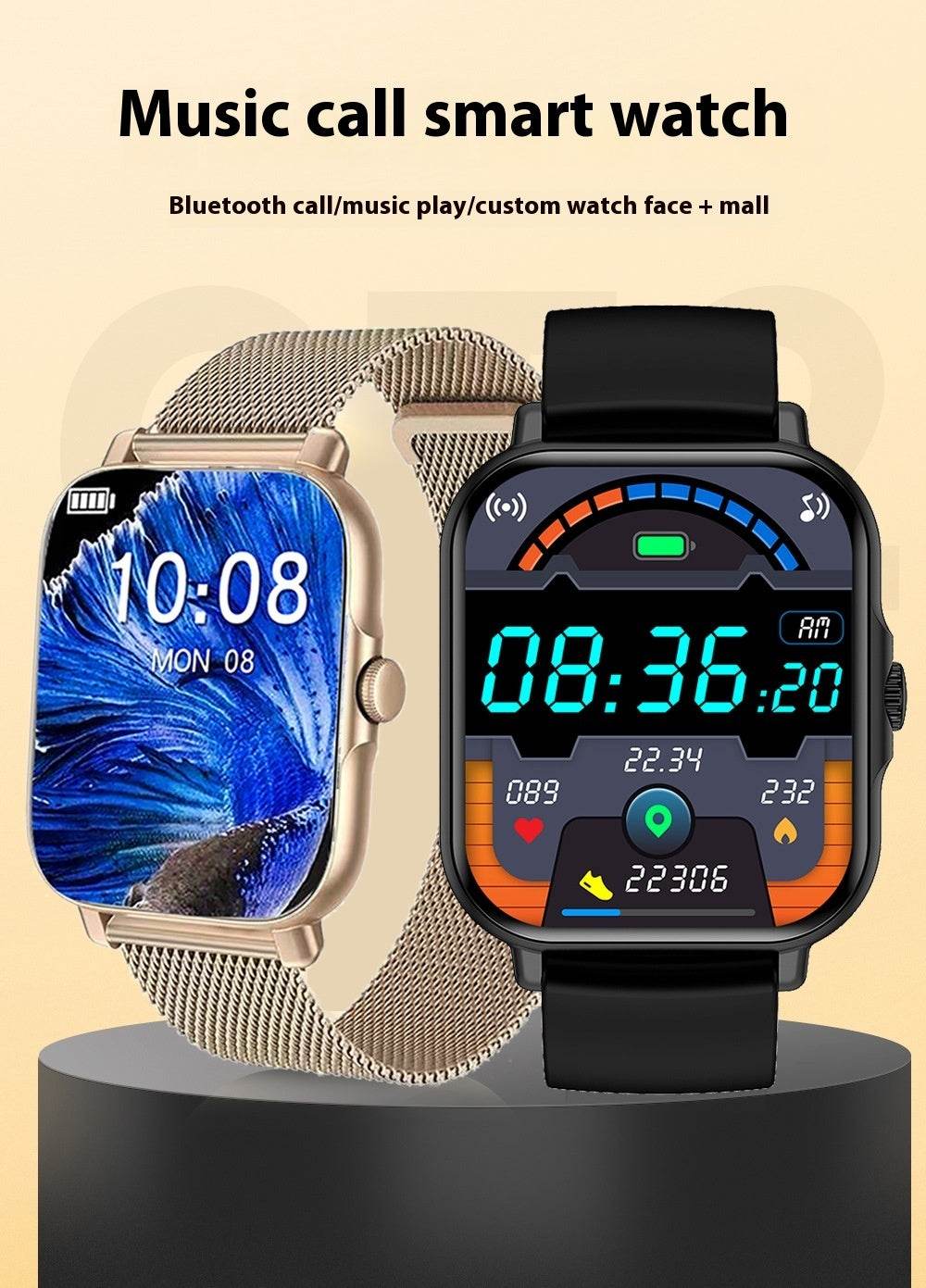 Bluetooth Calling Smart Watch for Men - Heart Rate & Sleep Monitoring - Buy Center