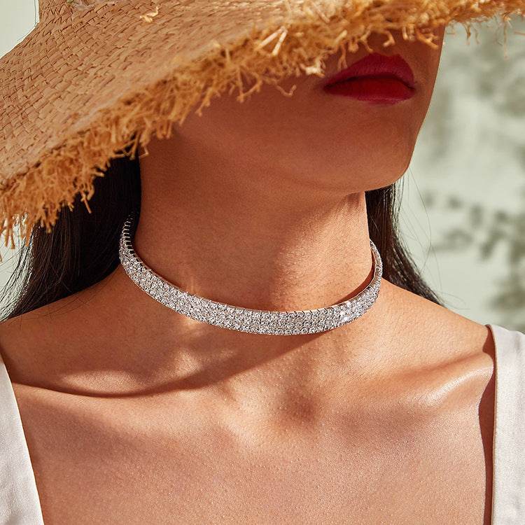 Buycenter Diamond Choker Necklace Set - Stylish Jewelry for Women - Buy Center