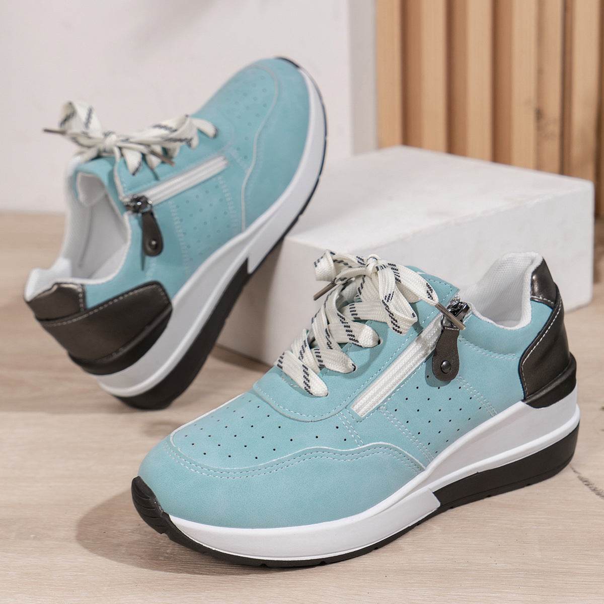 Casual Plus Size Sneakers for Women - Stylish Low Top All-Matching Shoes - Buy Center
