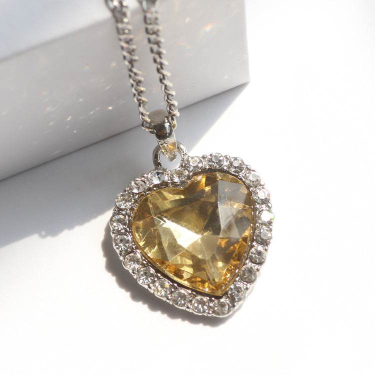 Crystal Heart Necklace - Stylish Multi-Purpose Jewelry for Every Occasion - Buy Center