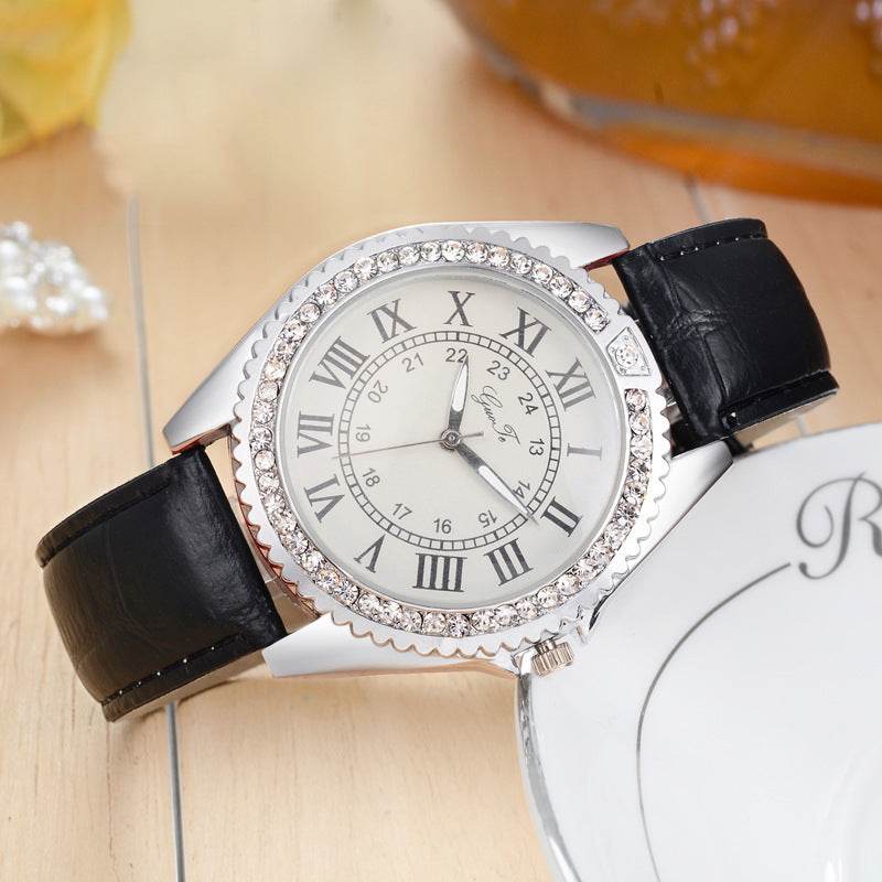 Fashion Belt Roman Scale Gear Watch - Stylish Quartz Bracelet for Women - Buy Center