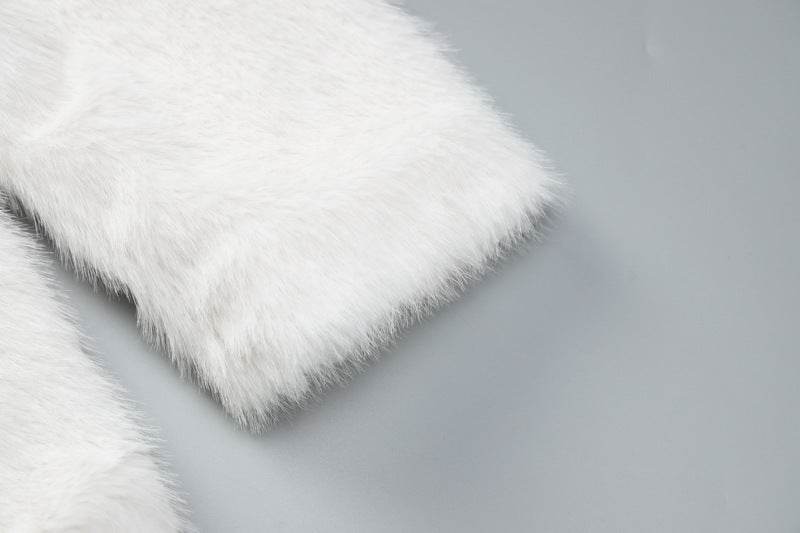 Buycenter Solid Color Short Fur Coat - High-Grade Temperament Style - Buy Center