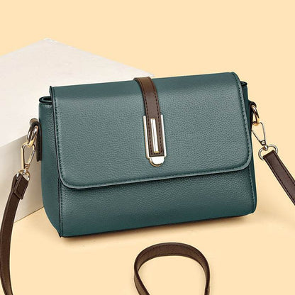 Buycenter Women's Simple Texture Messenger Bag - Urban Style, Soft PU - Buy Center