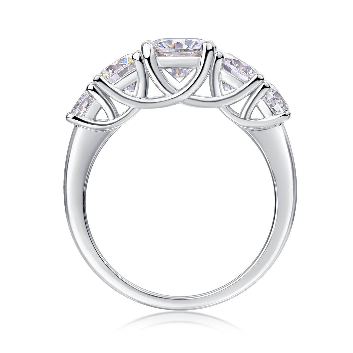 Buy Center Luxury Moissanite Diamond Rings - 925 Silver Jewelry Collection - Buy Center