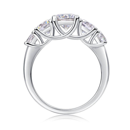 Buy Center Luxury Moissanite Diamond Rings - 925 Silver Jewelry Collection - Buy Center