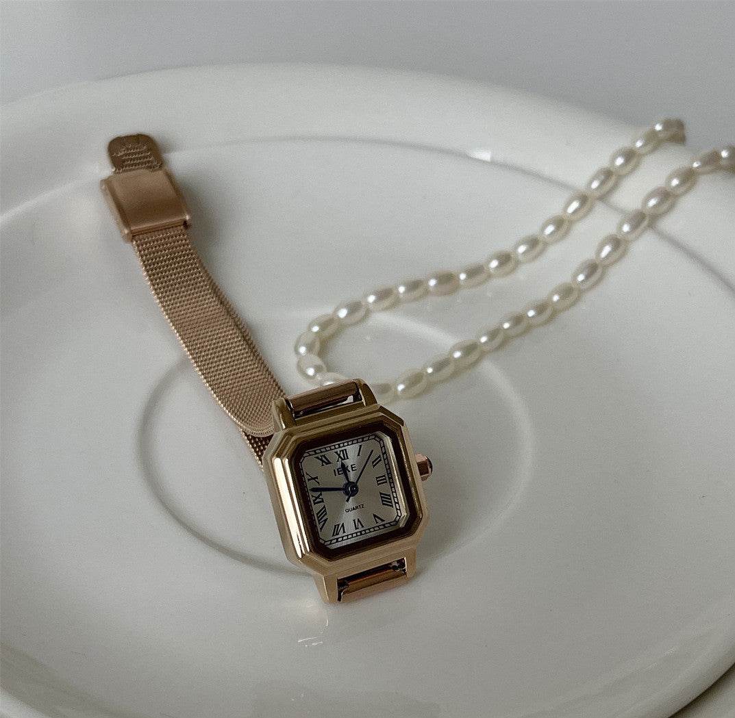Buy Center Retro Square Small Sugar Cube Watch for Women - Stylish Design - Buy Center