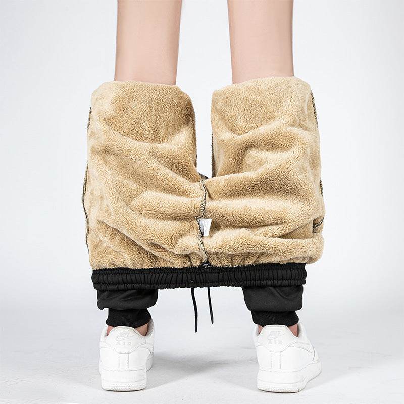 Plus Velvet Men's Casual Pajama Set - Stylish Lamb Velvet Comfort - Buy Center