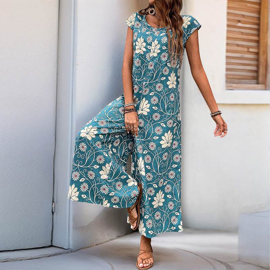 Buycenter Wide Leg Jumpsuit - Elegant Printed Romper for Stylish Looks - Buy Center