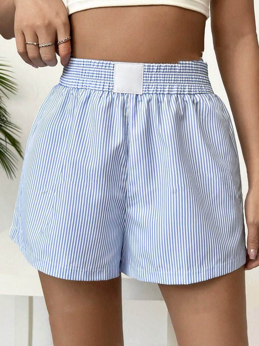Buycenter Women’s Casual Striped Shorts - Stylish & Comfortable Fit - Buy Center