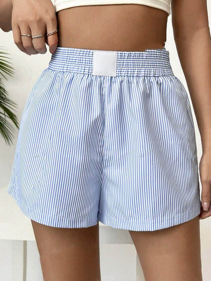Buycenter Women’s Casual Striped Shorts - Stylish & Comfortable Fit - Buy Center