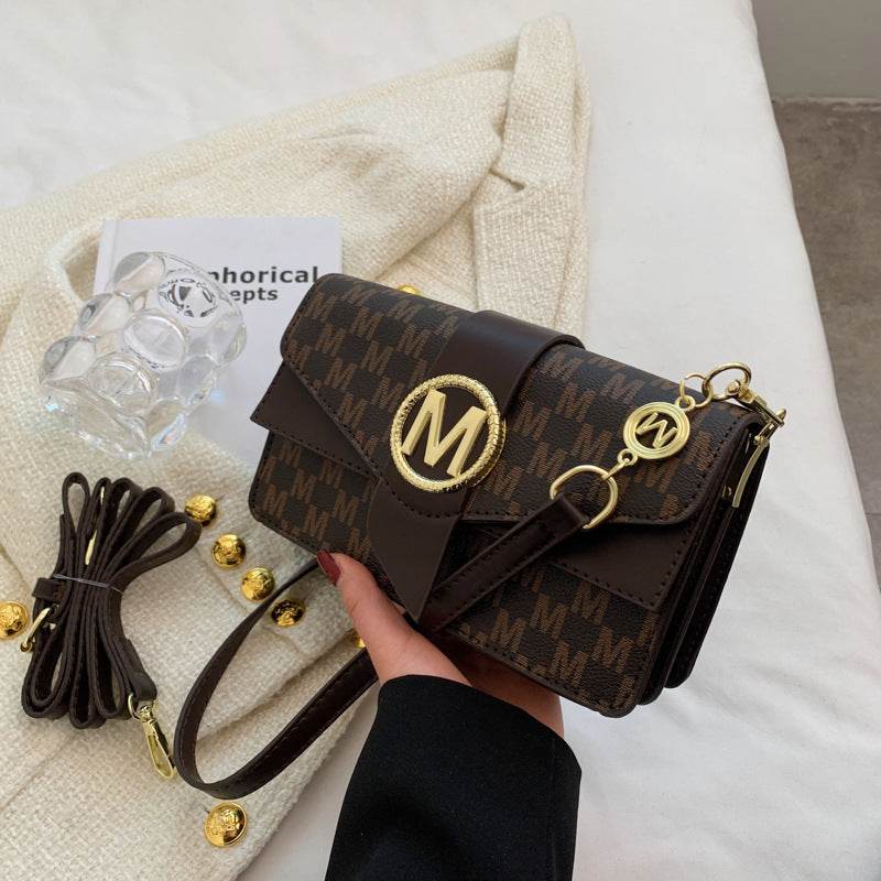 Buycenter Niche Printed Letter Shoulder Bag - Urban Style, Medium Hardness - Buy Center