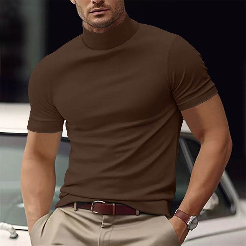 Men's Casual T-Shirt - Slim Fit Solid Color for Spring and Summer - Buy Center