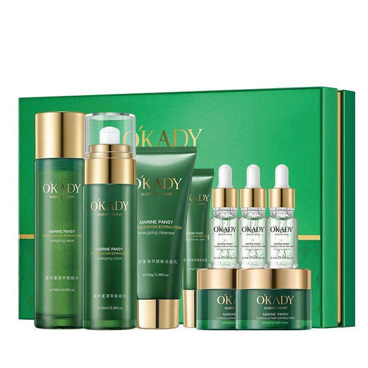 Marine Aloe Vera Skin Care Set - Hydrating Lotion & Brightening Mask - Buy Center