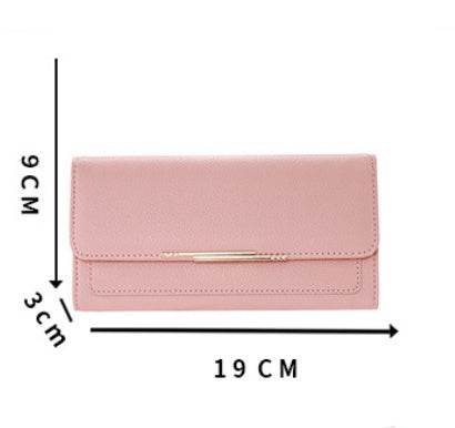 New Ladies' Tri-fold Purse - Ultra-Light PU Wallet in Stylish Colors - Buy Center