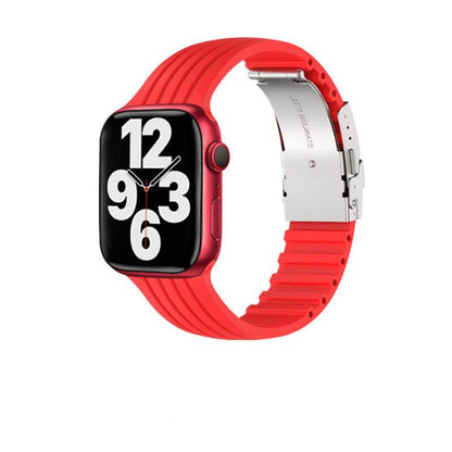 Buycenter Silicone Stripe iWatch Strap - Stylish & Comfortable for Men/Women - Buy Center