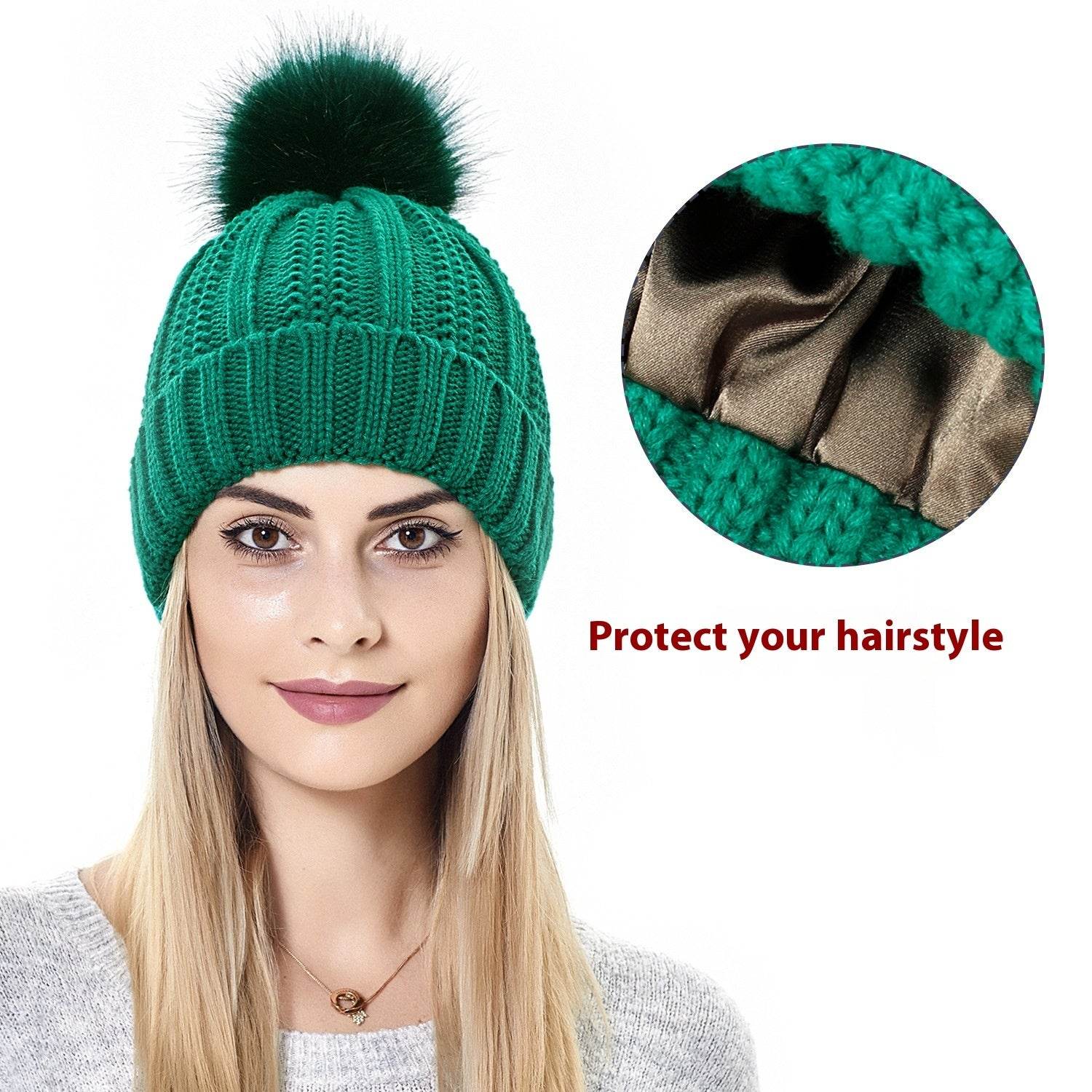 Stylish Woolen Cap - Trendy Knit Stretch Hat for Women, Warm & Windproof - Buy Center