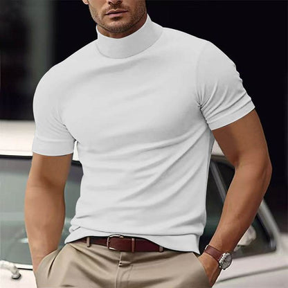 Men's Casual T-Shirt - Slim Fit Solid Color for Spring and Summer - Buy Center