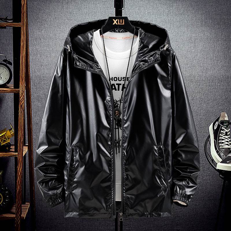 Men's Casual Hooded Jacket - Lightweight Polyester for Spring & Autumn - Buy Center