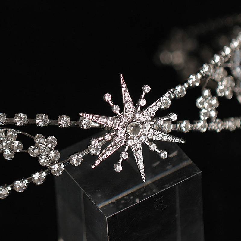 Luxurious Bridal Crown Headdress - Rhinestone Zircon Wedding Headband - Buy Center